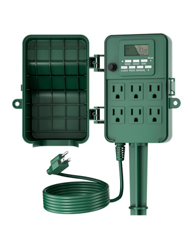 Temporizador Digital Exterior BN-LINK BNC-U3S 6 Salidas 1.83m