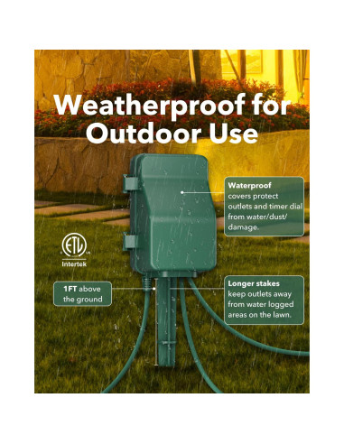 Temporizador Digital Exterior BN-LINK BNC-U3S 6 Salidas 1.83m