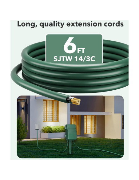 Temporizador Digital Exterior BN-LINK BNC-U3S 6 Salidas 1.83m