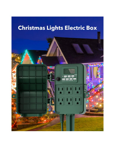 Temporizador Digital Exterior BN-LINK BNC-U3S 6 Salidas 1.83m