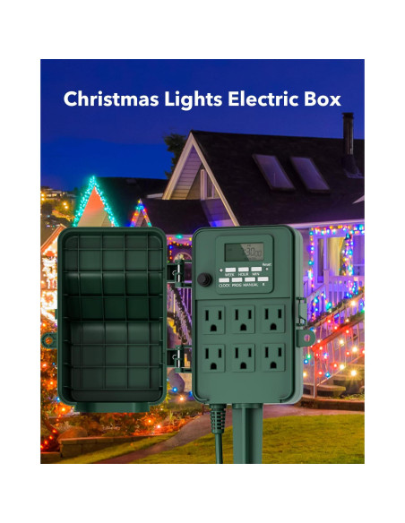 Temporizador Digital Exterior BN-LINK BNC-U3S 6 Salidas 1.83m