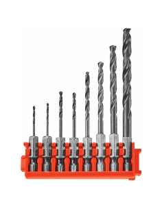 Brocas de Impacto Bosch ITDDV08C - 8 Piezas Oxido Negro