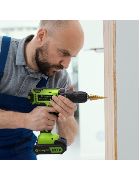 Taladro Inalámbrico Yougfin 20V con 34 Accesorios Taladro Inalámbrico Yougfin 20V con 34 Accesorios