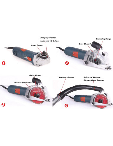 Capuchón de Polvo Dastool Dt1706 para Amoladora 5"