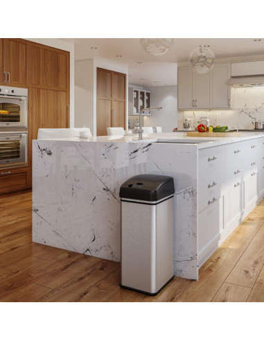 Basurero Automático iTouchless 13 Galones Acero Inoxidable