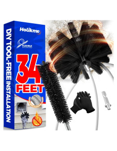 Kit Limpiador de Conductos de Secadora Holikme 10.36m Nylon