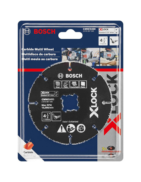 Rueda Multi-Carburo BOSCH CMWX450 11.43 cm X-LOCK Rueda Multi-Carburo BOSCH CMWX450 11.43 cm X-LOCK