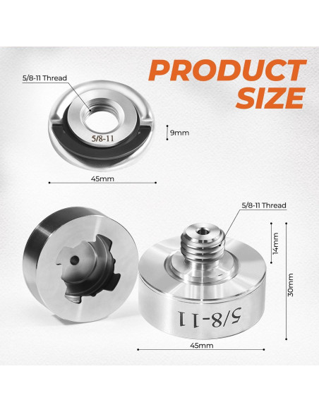 Adaptador de Amoladora Angular Swozzto 5/8"-11 con Tuerca Rápida