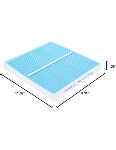 Filtro de Aire de Cabina HEPA Bosch 6076C - Compatible Cadillac, Chevrolet, GMC