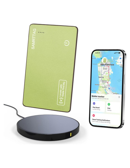 Tarjeta de seguimiento SMART LB para billetera - Verde, Bluetooth