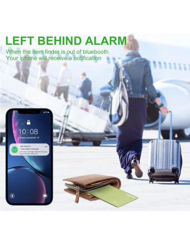 Tarjeta de seguimiento SMART LB para billetera - Verde, Bluetooth