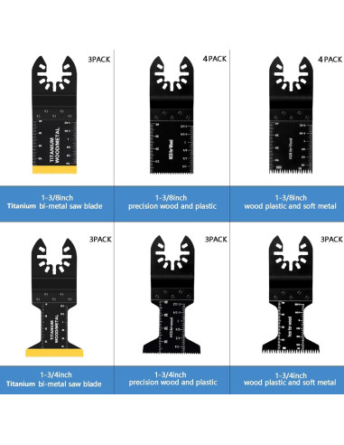 20 Hojas Sable Oscilante AIFICUT para Madera y Metal