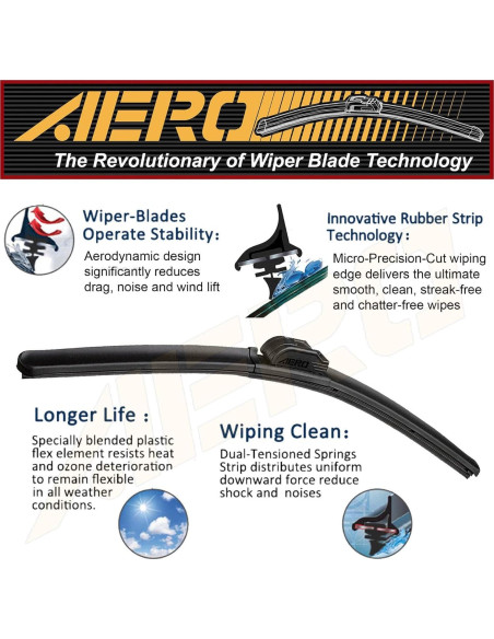 Limpiaparabrisas AERO Avenger Premium 22" para GMC Sierra 3500 HD 2017