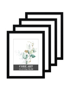 Juego de 4 Marcos de Foto CORE ART 28x36 cm Negro