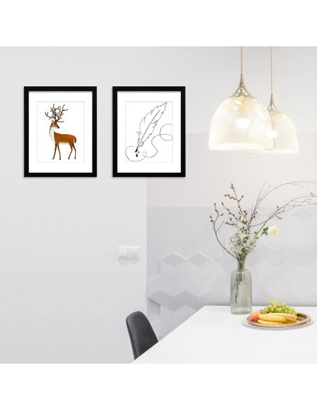 Juego de 4 Marcos de Foto CORE ART 28x36 cm Negro