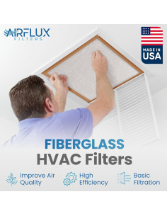 Filtro de Aire Fibra de Vidrio AirFlux 50x60x4.5 cm Paquete 12 2