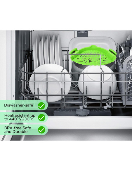 Colador de Pasta Ajustable Sunwukin - 2 Pcs Silicona 21CM