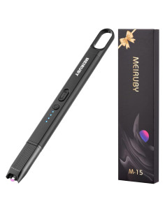 Encendedor Eléctrico MEIRUBY M-15 Negro Recargable USB