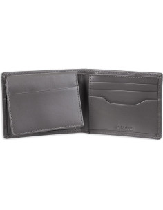 Billetera Bifold de Cuero Calvin Klein Gris Passcase 2