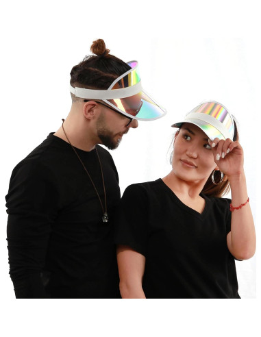 Paquete de 5 Gorras Visera Coloridas para Mujeres - Ajuste Cómodo