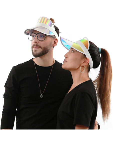 Paquete de 5 Gorras Visera Coloridas para Mujeres - Ajuste Cómodo
