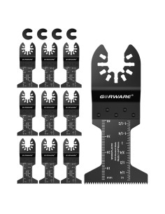 GORWARE 10PCS Cuchillas Oscilantes para Madera y Plástico