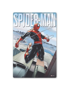 Letrero de Metal Spider-Man Open Road Brands 24.9x37.3 cm