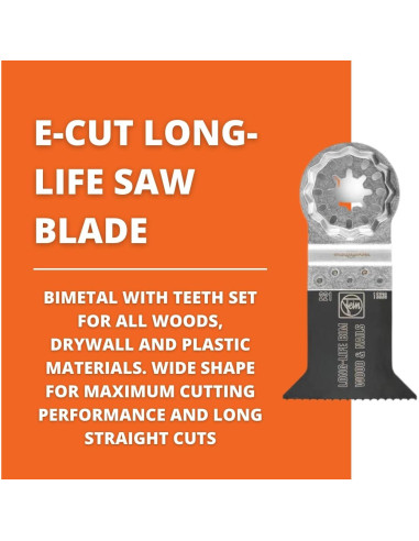 Hoja de sierra Fein Starlock E-Cut 5,08 cm - Corte preciso