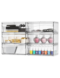 Organizador de Maquillaje Yieach 6 Cajones Apilables 30.48 cm