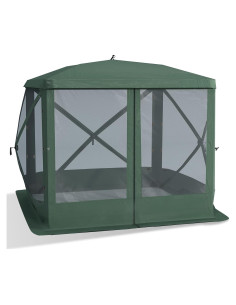 Carpa Plegable Outsunny 2.16x2.16m para 4 Personas Verde