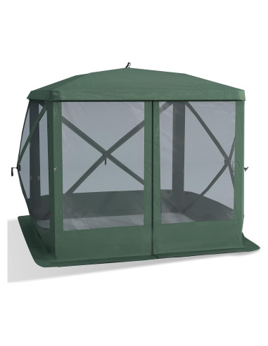 Carpa Plegable Outsunny 2.16x2.16m para 4 Personas Verde