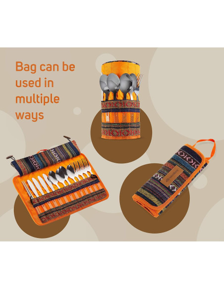 Juego de Utensilios de Picnic Wealers 13 Piezas Acero Inoxidable