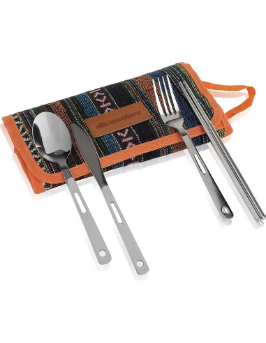 Juego de Utensilios de Picnic Wealers 13 Piezas Acero Inoxidable