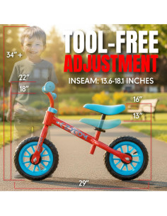 Bicicleta de Equilibrio Madd Gear Mi 1ra ZBike 10" para Niños 2