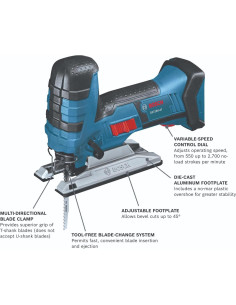 Sierra de Vaivén Bosch GST18V-47 18V Ergonomía y Control 2