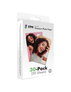 Papel Fotográfico Premium Zink 5x7.6cm Adhesivo 30 Hojas