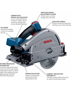 Sierra de Carril Bosch GKT18V-20GCL 18V Inmersión 5-1/2" 2
