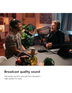 Focusrite Vocaster Two - Interfaz de Podcasting 2 Micrófonos 2
