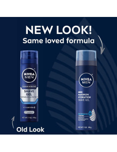 Gel de Afeitar NIVEA MEN Hidratación Máxima 3 Latas 198 g 2