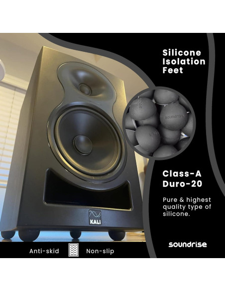 Almohadillas Aislantes Acústicas Soundrise - 4-Pack Silicona