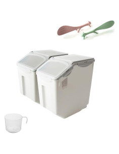 Contenedor de Almacenamiento de Alimentos Yurvro - 15 L, 2 Piezas