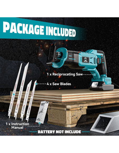 Sierra Recíproca Inalámbrica Cerycose para Makita 18V