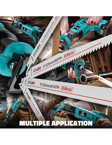 Sierra Recíproca Inalámbrica Cerycose para Makita 18V