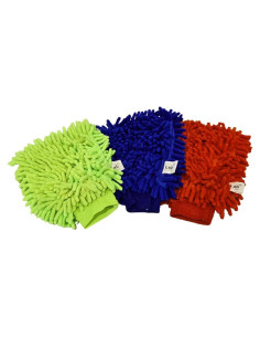 Guantes de limpieza Lab88 de microfibra - Paquete de 3 unidades