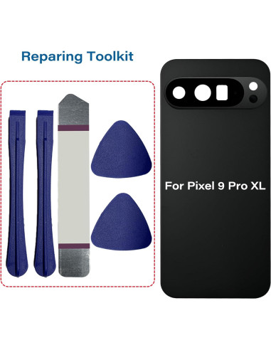 Cristal Trasero Compatible Google Pixel 9 Pro XL 5G Obsidiana