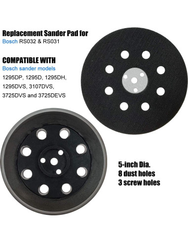 Disco de Respaldo Tockrop 12.7cm para Lijadora Bosch