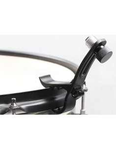 Clips de Micrófono para Batería - 4 Piezas Ajustables Negros 2