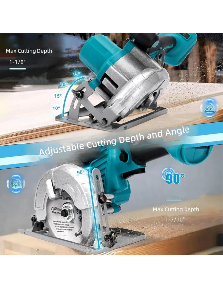 Sierra Circular Inalámbrica Heimerdinger 5" 6500 RPM 18V