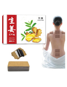 80 Parches Herbales de Jengibre para Alivio Muscular y Articular