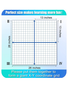 Pizarra Magnética Cuadrícula de Coordenadas Teling 66x66 cm 2